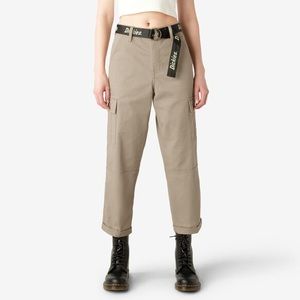 Dickies Relaxed Cropped Cargo Pants, Desert Sand
